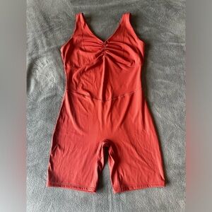 Gymshark Elevate All In One Workout Bodysuit - Rose Brown / Pink - Size Large